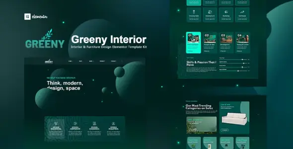 Greeny – Interior Elementor Template Kit