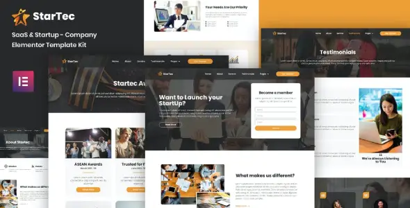 StarTec – Saas Elementor Template Kit