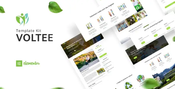 Voltee – Volunteering Service Elementor Template Kit