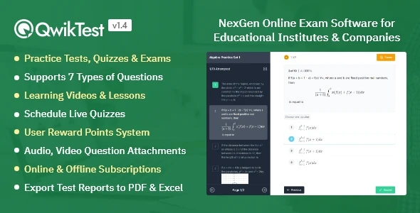 QwikTest – NexGen Online Exam & Quiz Software